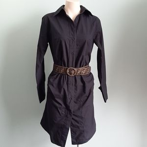 Black long sleeves special design long shirt